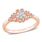 Diamond Classics(tm) 1/10ctw. Diamond Rose Silver Ring - image 1