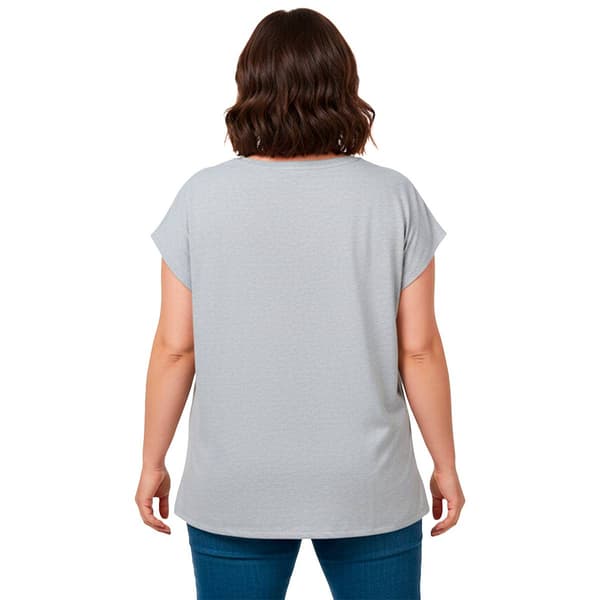 Plus Size New York Laundry Dolman Sleeve Rhinestone Flamingo Tee