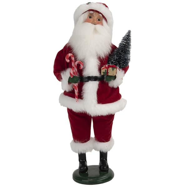 Byer''s Choice Red Velvet Santa - image 