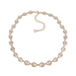 Anne Klein 16in. Gold-Tone Siam Pave Collar Necklace