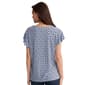 Petite Jones New York Short Flutter Sleeve Geometric Blouse - image 2