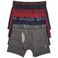 Mens Spyder 4pk. Knit Boxer Briefs - Grey / Black / Maroon - image 1