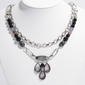 Ashley Cooper(tm) 2 Row Layered Stone Teardrop Beaded Necklace - image 1