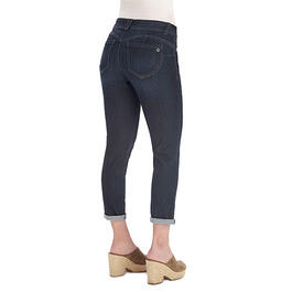 Womens Democracy “Ab”solution® Skinny Crop Jeans - Dark Indigo