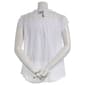 Womens Architect® Cap Sleeve Lace Button Front Blouse - image 3