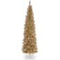 National Tree 7 Foot Champagne Tinsel Tree & Metal Stand - image 1