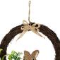Northlight Seasonal Floral Grapevine & Bunny Easter Wreath - image 3
