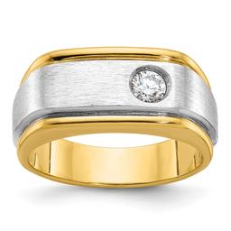 Mens Diamond Classics(tm) 10kt. Gold 1/4 ctw. Single Diamond Ring