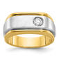 Mens Diamond Classics(tm) 10kt. Gold 1/4 ctw. Single Diamond Ring - image 1