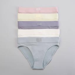 Womens Danskin 5pk. Mid-Rise Bikini Panties DS3620-5PKA1