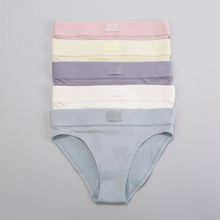 Womens Danskin 5pk. Mid-Rise Bikini Panties DS3620-5PKA1