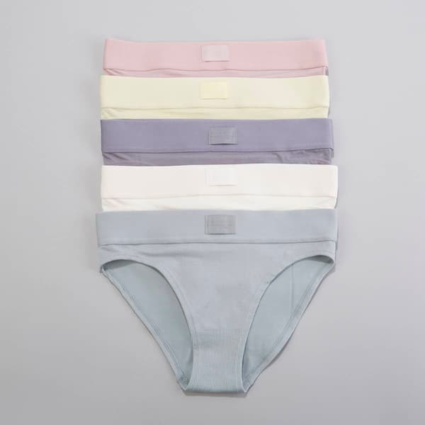 Womens Danskin 5pk. Mid-Rise Bikini Panties DS3620-5PKA1 - image 