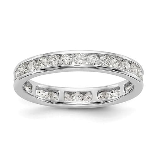 Endless Affection(tm) White Gold Channel Set Band - image 