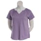 Plus Size Mountain Ridge Short Sleeve Split Neck Blouse - image 1