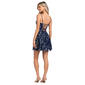 Juniors Plus Blondie Nites Floral Print Mesh Corset Party Dress - image 3