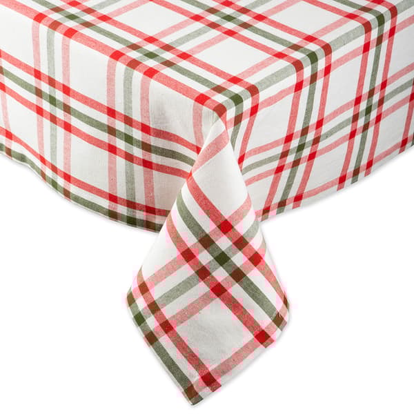 DII(R) Nutcracker Plaid Tablecloth - image 