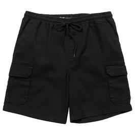 Young Mens Brooklyn Cloth(R) Elastic Waist Twill Cargo Shorts