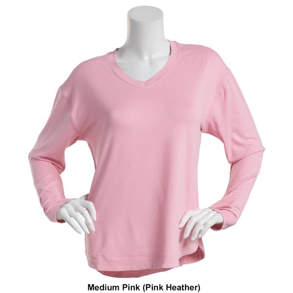 Womens Starting Point Long Sleeve V-Neck Tee