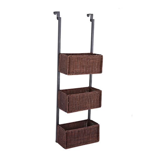 Southern Enterprises Over The Door 3-Tier Basket Storage