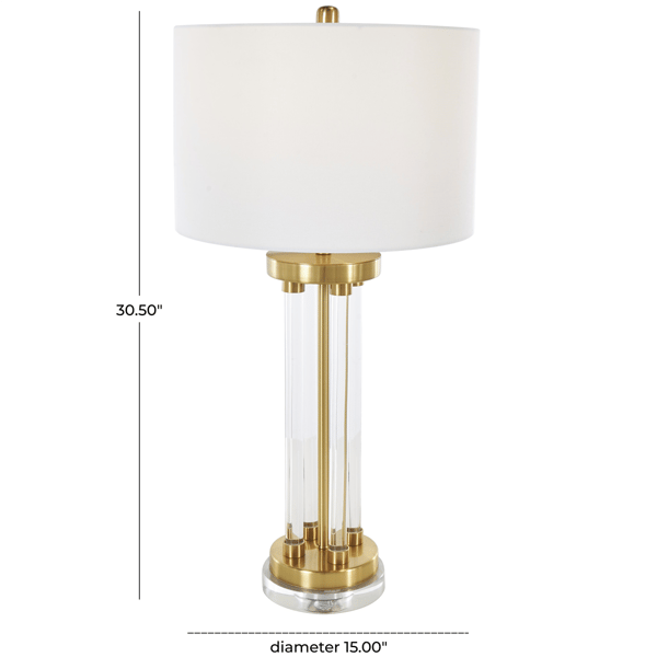9th & Pike® Glam Clear Crystal Table Lamp