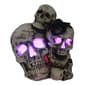 Stack of Skulls with a Spider & Color Changing LED Light - image 2