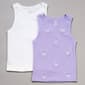 Girls (7-16) Jolie & Joy 2pk. Butterfly/Solid Seamless Tank Tops - image 2
