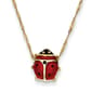 Gold Classics(tm) 14kt. Enameled Ladybug Necklace - image 1