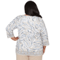 Plus Size Alfred Dunner Comfort & Joy Square Neck Abstract Blouse - image 2