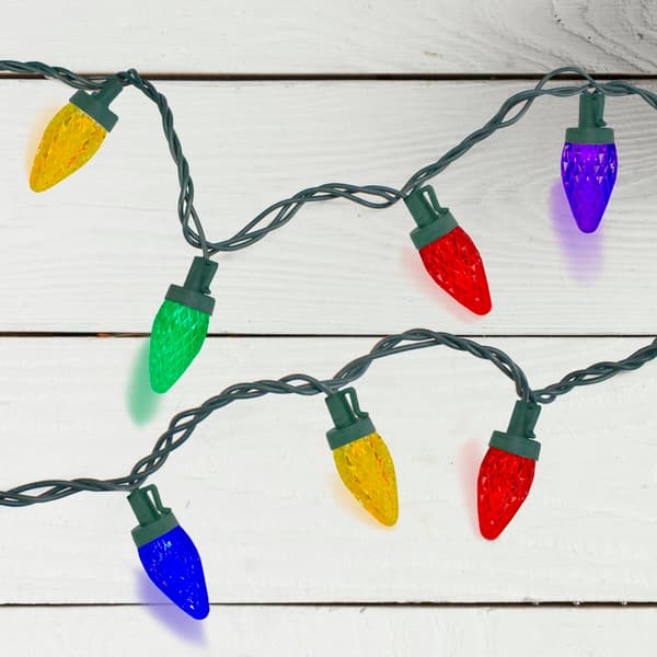 Northlight Seasonal 50ct. LED Faceted Christmas Light Set