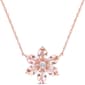 Gemstone Classics&#40;tm&#41; 10kt. Rose Gold Floral Chain Pendant - image 1