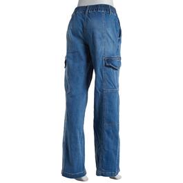 Juniors YMI 2 Button High Rise Cargo Denim Jeans