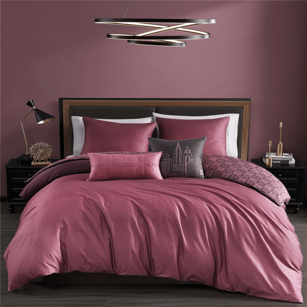 Bebejan® Mauve Dreams Cotton 5pc. Reversible Comforter Set