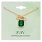 May Birthstone Crystal Charm Necklace - image 1