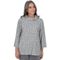 Womens Alfred Dunner Vail Feather Yarn Cowl Neck Blouse - image 1