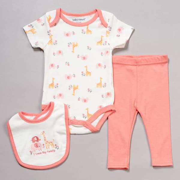 Baby Girl (NB-9M) baby views(R) 3pc. Family Bodysuit Set - image 