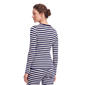 Womens LANDS'' END Stripe Long Sleeve Crew Neck Top - image 3