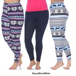 Plus Size White Mark 3pk. Leggings