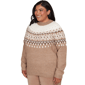 Plus Size Alfred Dunner Sunset Ridge Nordic Fair Isle Sweater - image 3