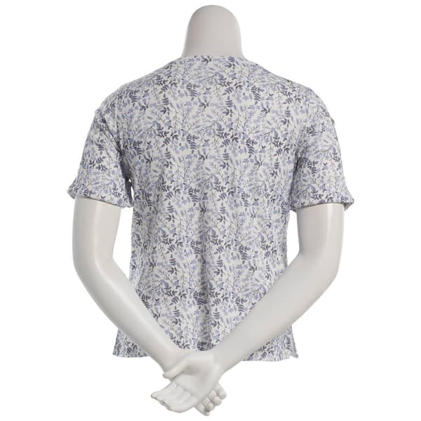 Womens Hasting & Smith Elbow Sleeve Daisy Floral Tee