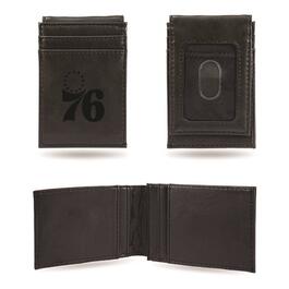 Mens NBA Philadelphia 76ers Faux Leather Front Pocket Wallet