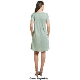 Womens Architect&#174; Short Sleeve Dot Shift Dress
