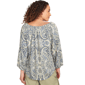 Petite Skye&#8217;s the Limit Out Of The Blue Crinkle Peasant Blouse - image 2