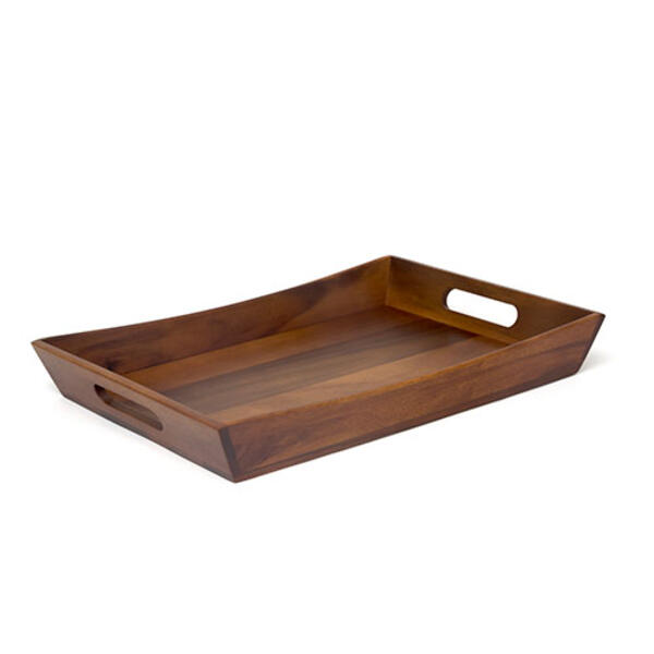 Lipper Curved Serving Tray - Brown - image 