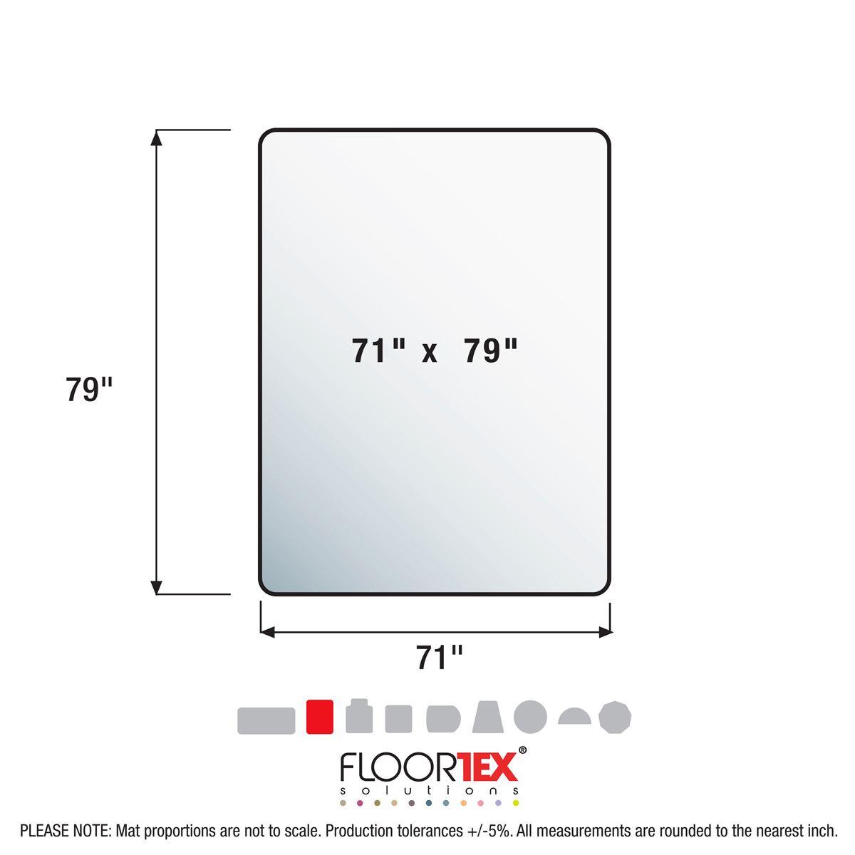 Floortex® Ultimat® XXL Polycarbonate Chair Mat for Hard Floors
