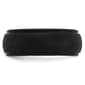 Mens Gentlemen''s Classics™ Black Silicone 8mm Wedding Band - image 3