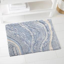 Avanti Waves Blue Bathroom Rug