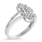 Haus of Brilliance 1/2ctw. Diamond Scatter Composite Bypass Ring - image 3
