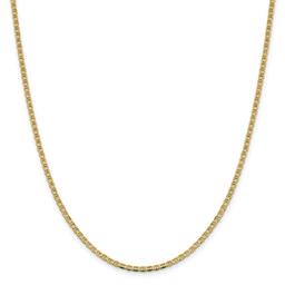 Gold Classics(tm) 2.4mm. Concave Anchor Chain Necklace