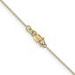 Unisex Gold Classics&#8482; .8mm. Diamond Cut 14in. Necklace w/Lobster - image 3
