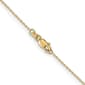 Unisex Gold Classics&#8482; .8mm. Diamond Cut 14in. Necklace w/Lobster - image 3